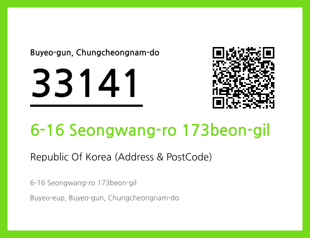 Address and Postal Code QR Code Image (CC BY 4.0)