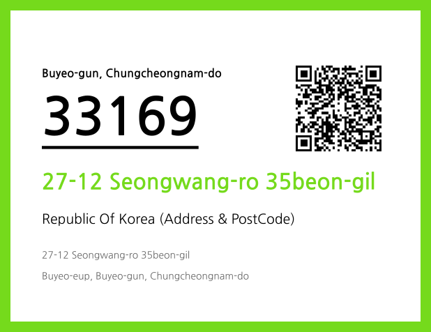 Address and Postal Code QR Code Image (CC BY 4.0)