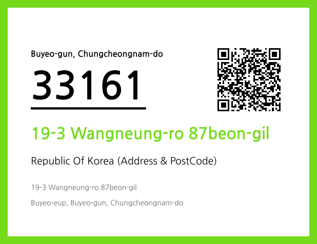 Address and Postal Code QR Code Image (CC BY 4.0)