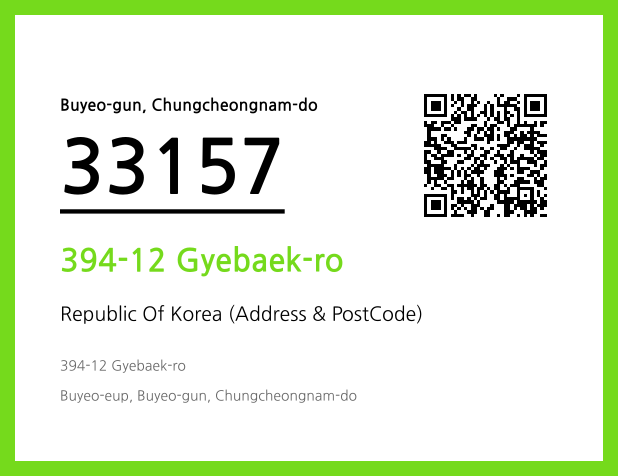 CC BY 4.0 Address and Postal Code QR Code Image (CC BY 4.0)