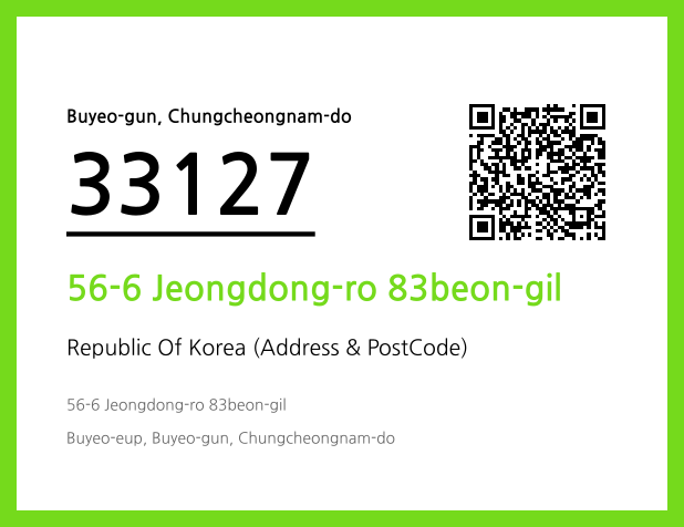 CC BY 4.0 Address and Postal Code QR Code Image (CC BY 4.0)