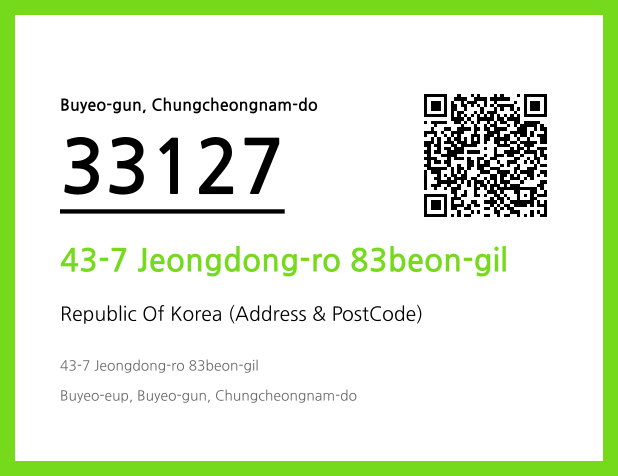 Address and Postal Code QR Code Image (CC BY 4.0)