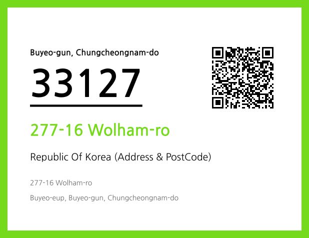 Address and Postal Code QR Code Image (CC BY 4.0)