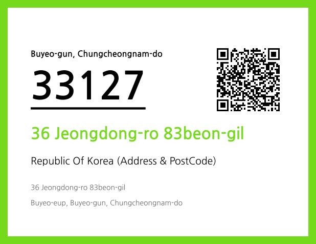 CC BY 4.0 Address and Postal Code QR Code Image (CC BY 4.0)