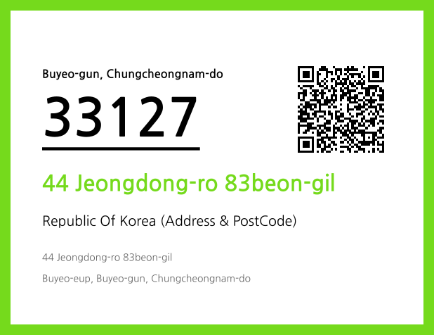 Address and Postal Code QR Code Image (CC BY 4.0)
