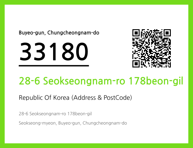 Address and Postal Code QR Code Image (CC BY 4.0)
