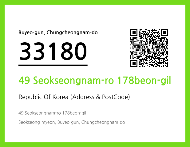 Address and Postal Code QR Code Image (CC BY 4.0)