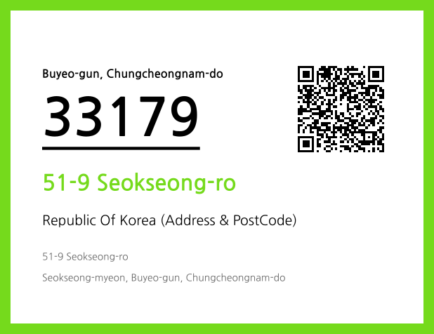 CC BY 4.0 Address and Postal Code QR Code Image (CC BY 4.0)