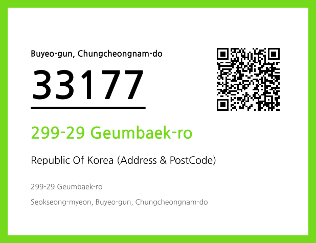 Address and Postal Code QR Code Image (CC BY 4.0)