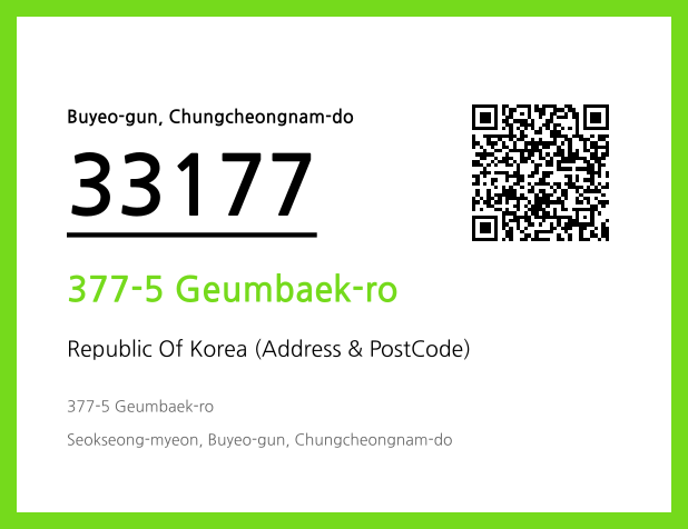 Address and Postal Code QR Code Image (CC BY 4.0)