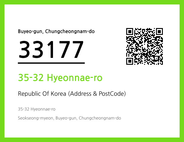 Address and Postal Code QR Code Image (CC BY 4.0)