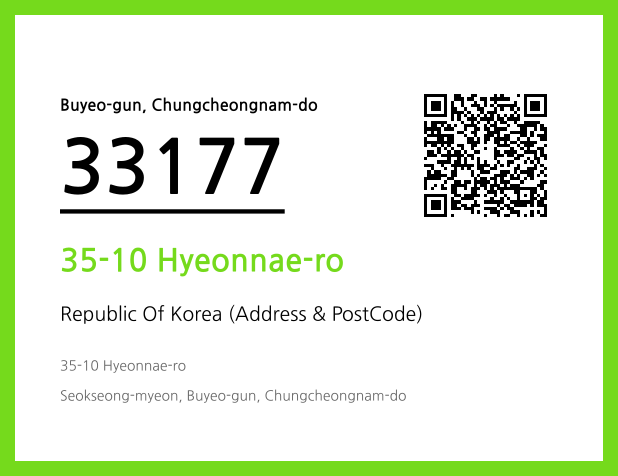 CC BY 4.0 Address and Postal Code QR Code Image (CC BY 4.0)
