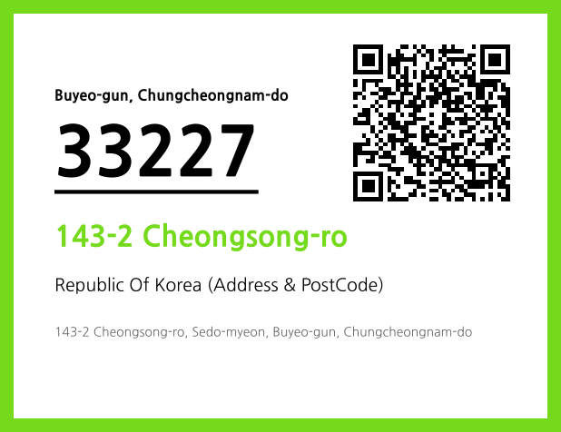 Address and Postal Code QR Code Image (CC BY 4.0)