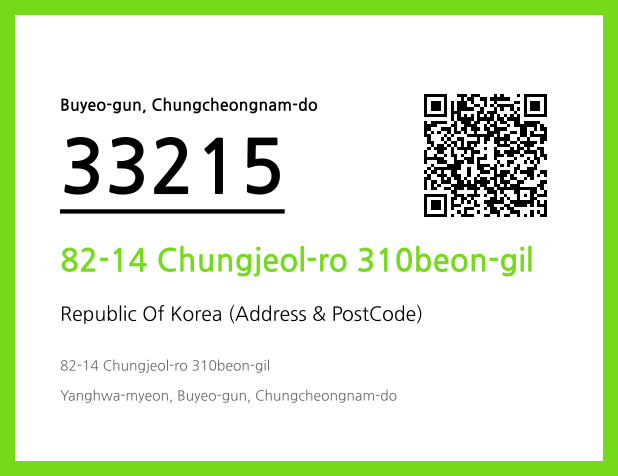 Address and Postal Code QR Code Image (CC BY 4.0)