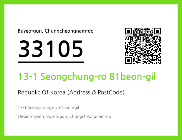 Address and Postal Code QR Code Image (CC BY 4.0)