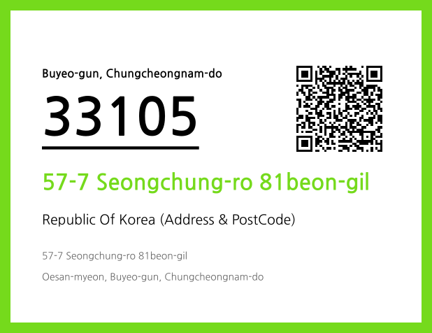 Address and Postal Code QR Code Image (CC BY 4.0)