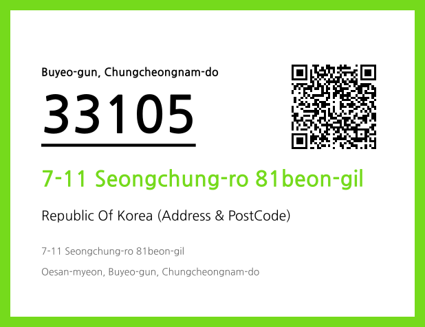 Address and Postal Code QR Code Image (CC BY 4.0)