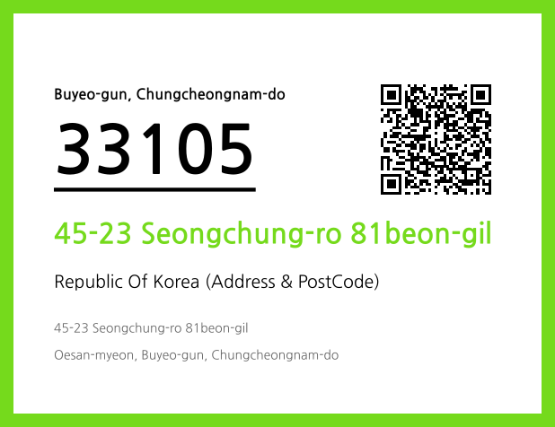 Address and Postal Code QR Code Image (CC BY 4.0)