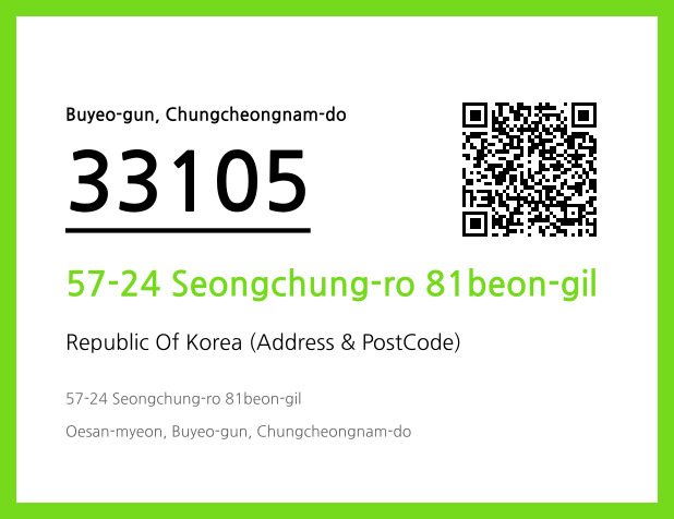 Address and Postal Code QR Code Image (CC BY 4.0)