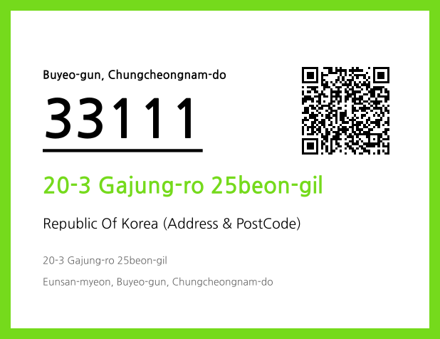 CC BY 4.0 Address and Postal Code QR Code Image (CC BY 4.0)