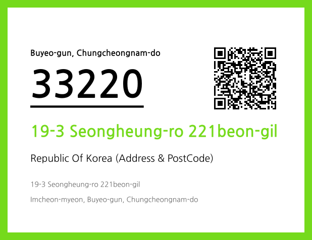 Address and Postal Code QR Code Image (CC BY 4.0)