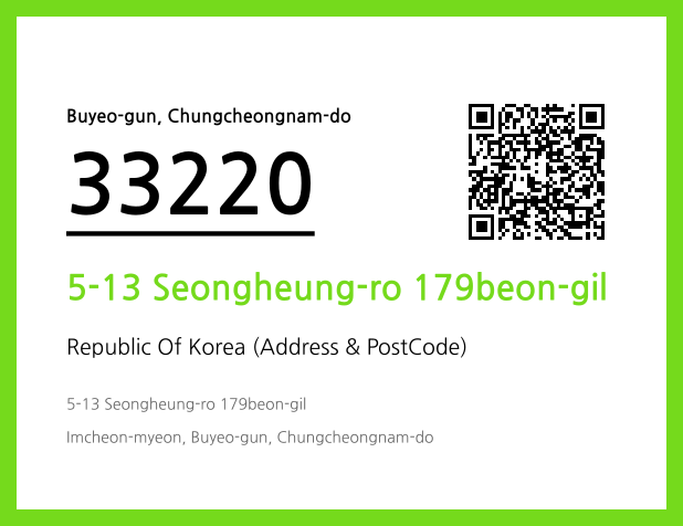 Address and Postal Code QR Code Image (CC BY 4.0)