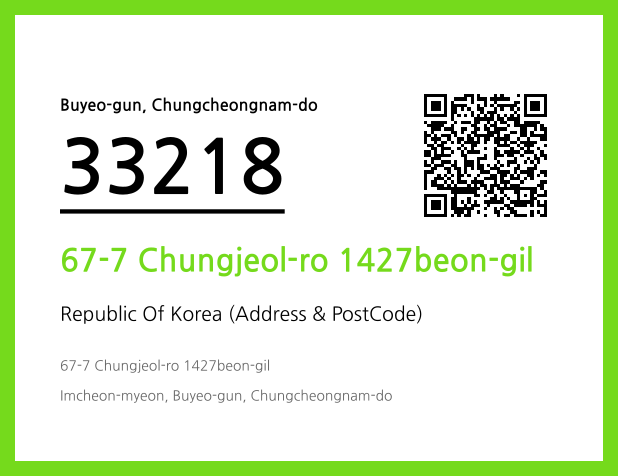 Address and Postal Code QR Code Image (CC BY 4.0)