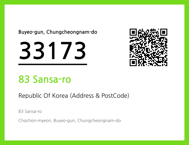 Address and Postal Code QR Code Image (CC BY 4.0)