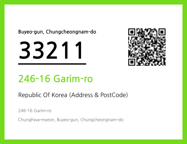 Address and Postal Code QR Code Image (CC BY 4.0)