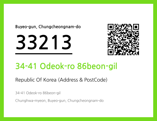 Address and Postal Code QR Code Image (CC BY 4.0)