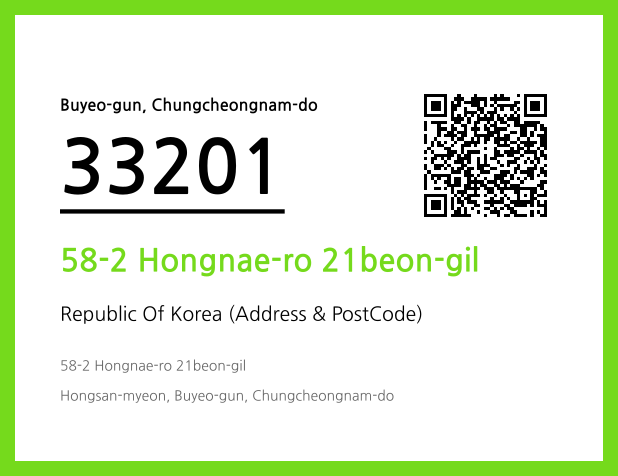 CC BY 4.0 Address and Postal Code QR Code Image (CC BY 4.0)