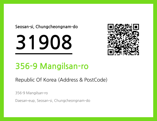 Address and Postal Code QR Code Image (CC BY 4.0)