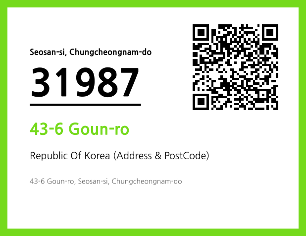 Address and Postal Code QR Code Image (CC BY 4.0)