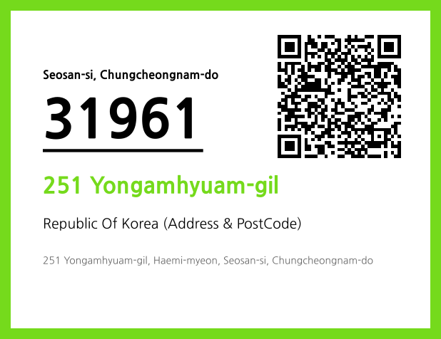 Address and Postal Code QR Code Image (CC BY 4.0)