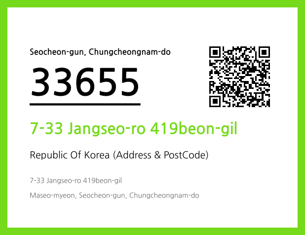 Address and Postal Code QR Code Image (CC BY 4.0)