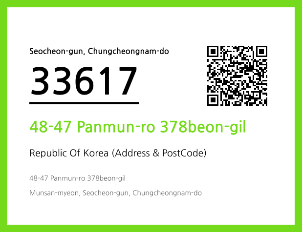 Address and Postal Code QR Code Image (CC BY 4.0)