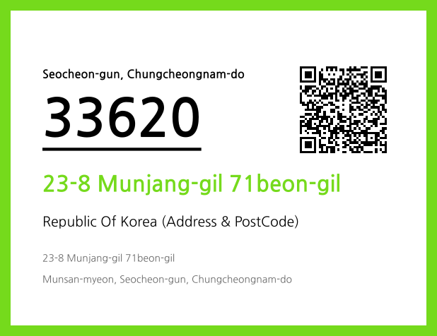 Address and Postal Code QR Code Image (CC BY 4.0)