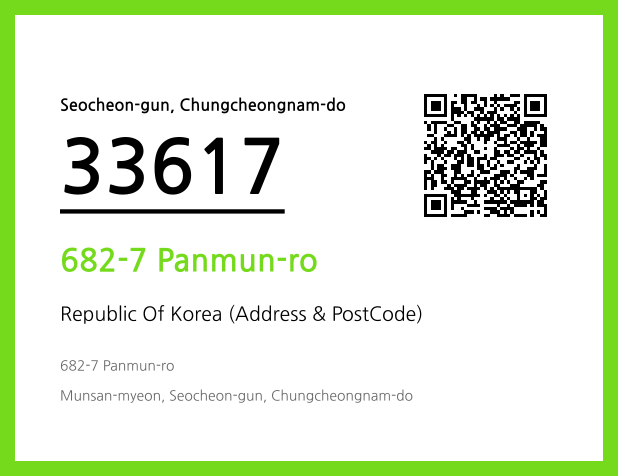 Address and Postal Code QR Code Image (CC BY 4.0)