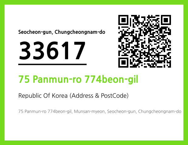 Address and Postal Code QR Code Image (CC BY 4.0)