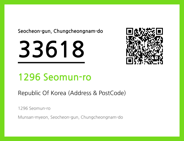 Address and Postal Code QR Code Image (CC BY 4.0)