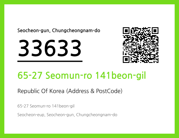 Address and Postal Code QR Code Image (CC BY 4.0)