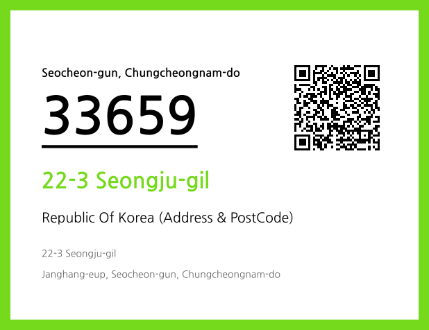 Address and Postal Code QR Code Image (CC BY 4.0)