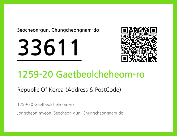 Address and Postal Code QR Code Image (CC BY 4.0)