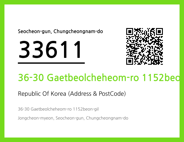 Address and Postal Code QR Code Image (CC BY 4.0)