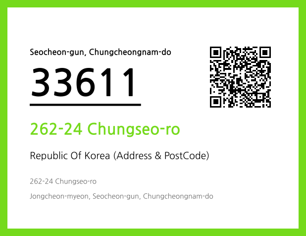 Address and Postal Code QR Code Image (CC BY 4.0)