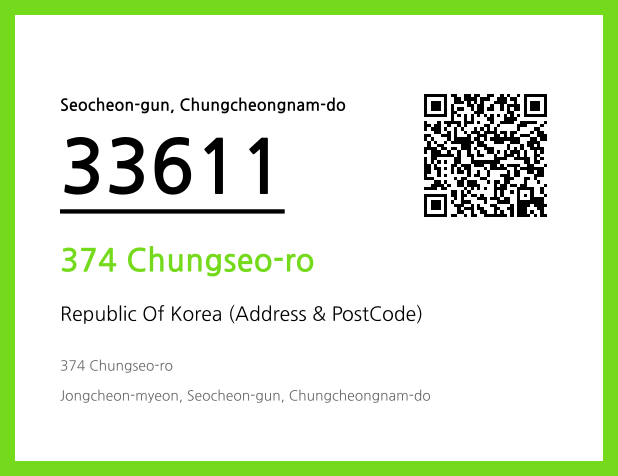 Address and Postal Code QR Code Image (CC BY 4.0)