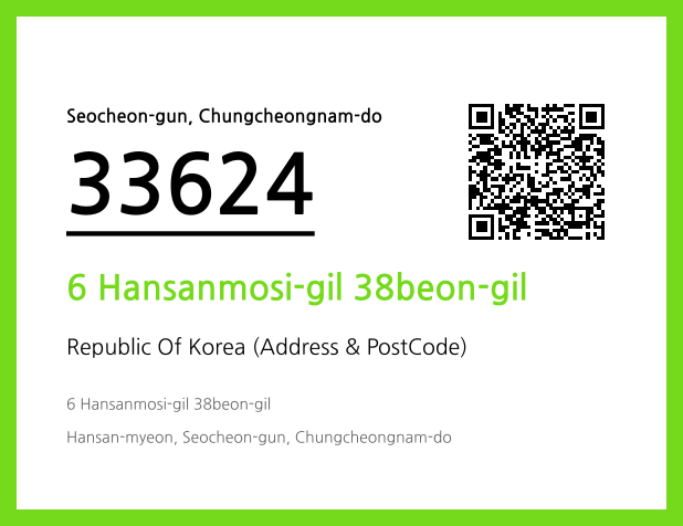 Address and Postal Code QR Code Image (CC BY 4.0)