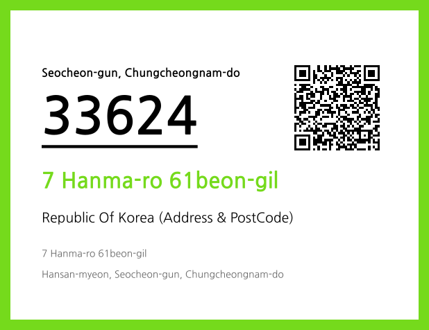 Address and Postal Code QR Code Image (CC BY 4.0)