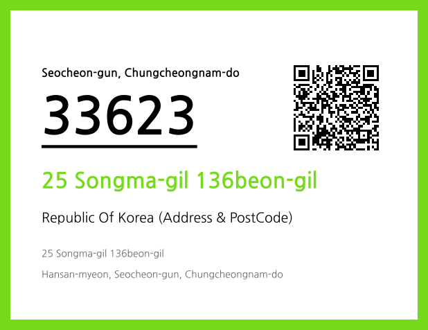CC BY 4.0 Address and Postal Code QR Code Image (CC BY 4.0)