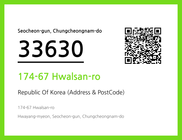 Address and Postal Code QR Code Image (CC BY 4.0)